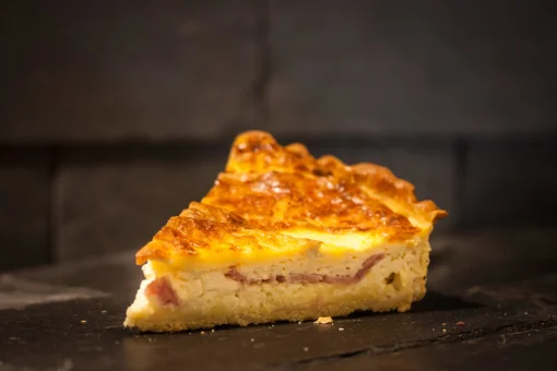 Bacon and Brie Quiche Slice