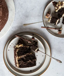Chocolate Indulgence Celebration Cake with Slice