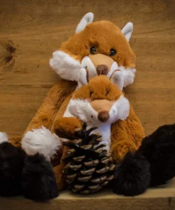 Large Fraser Fox with Little Fergus Fox