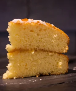 Lemon Drizzle Cake Slice