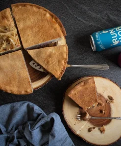 Pie Wheel Steak and Ale Mince Corned Beef Pan Haggerty and Two Cans of Rigg and Furrow Local Ale
