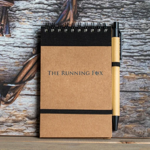 The Running Fox Recycled Notepad and Pen