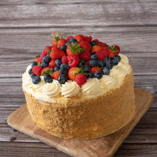 Vanilla Berry Celebration Cake