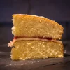 Victoria Sponge Cake Slice