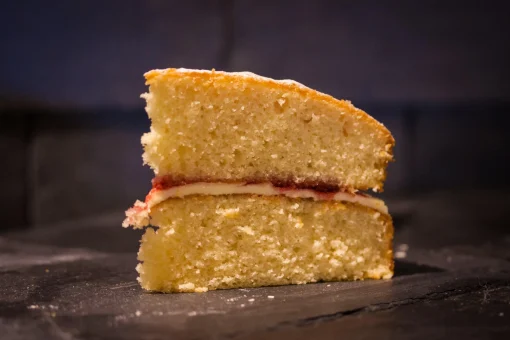 Victoria Sponge Cake Slice