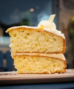 White Chocolate & Orange Cake Slice