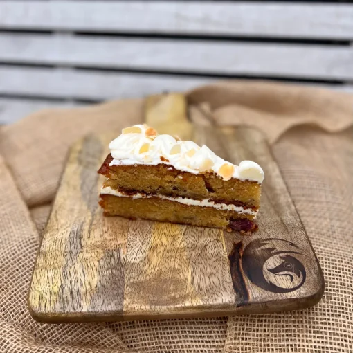 No Added Gluten or Dairy Spiced Pear and Almond Cake Slice