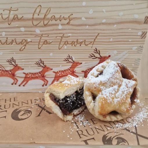 Sweet Mince Pie Topped with Shortbread Star