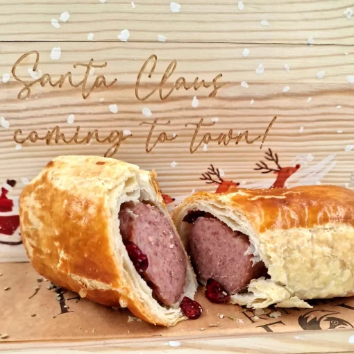 Turkey Pork Cranberry Sausage Roll