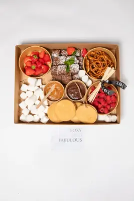 Brownie fondue box