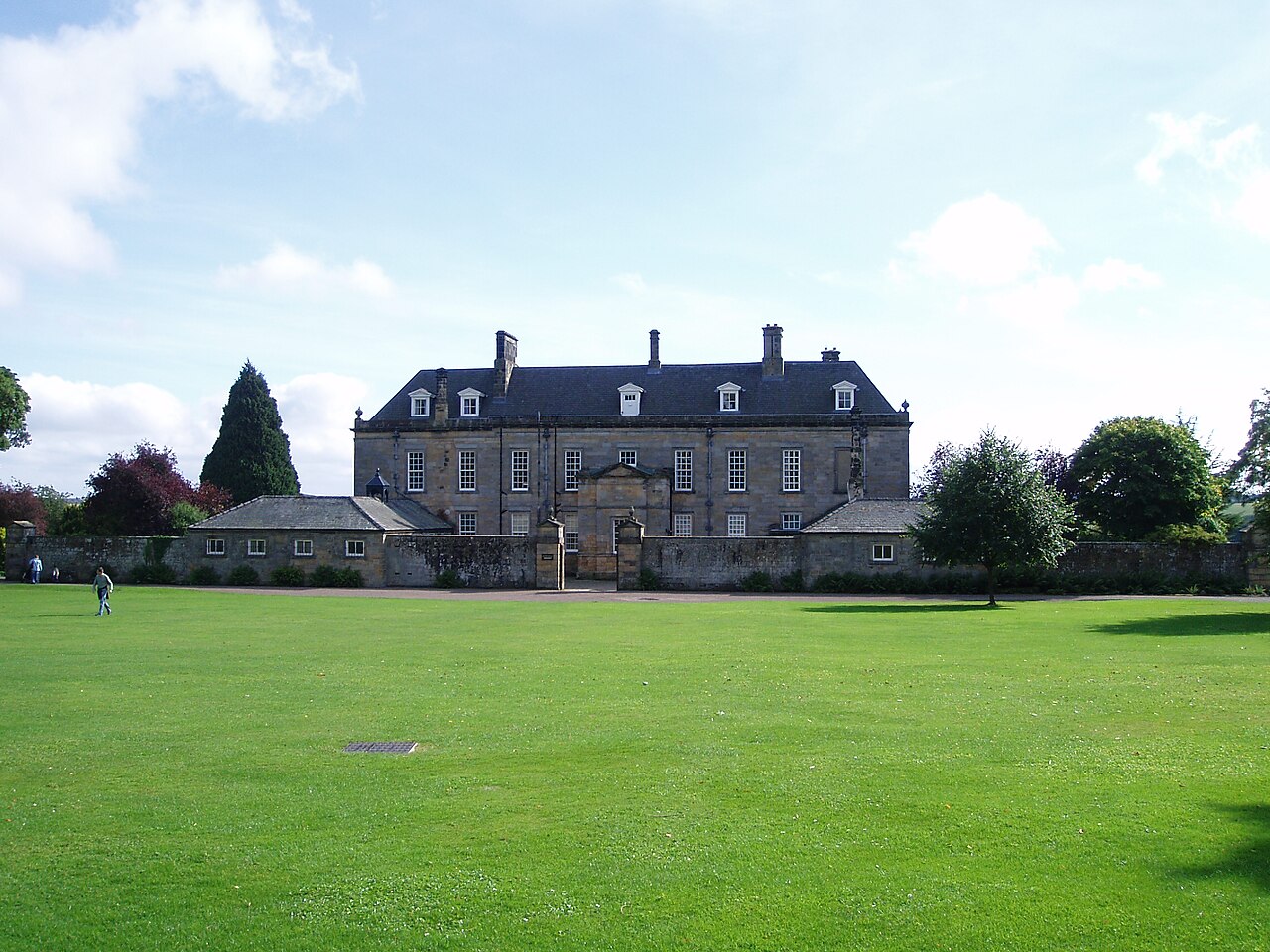 Wallington Hall and its lawns near Cambo, Northumberland